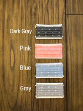 Load image into Gallery viewer, Pack of 10 or 50 Adult Premium Colorful Arrow BoHo Printed Disposable Face Masks | Pink | Blue | Gray | Dark Gray