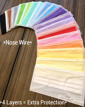 Load image into Gallery viewer, Colorful 4-ply disposable Face Masks