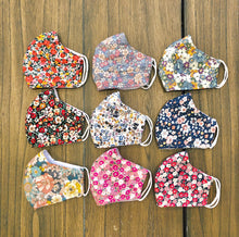 Load image into Gallery viewer, Cute Handmade Floral Fabric Face Masks
